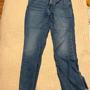 Express Blue Straight Leg Jeans